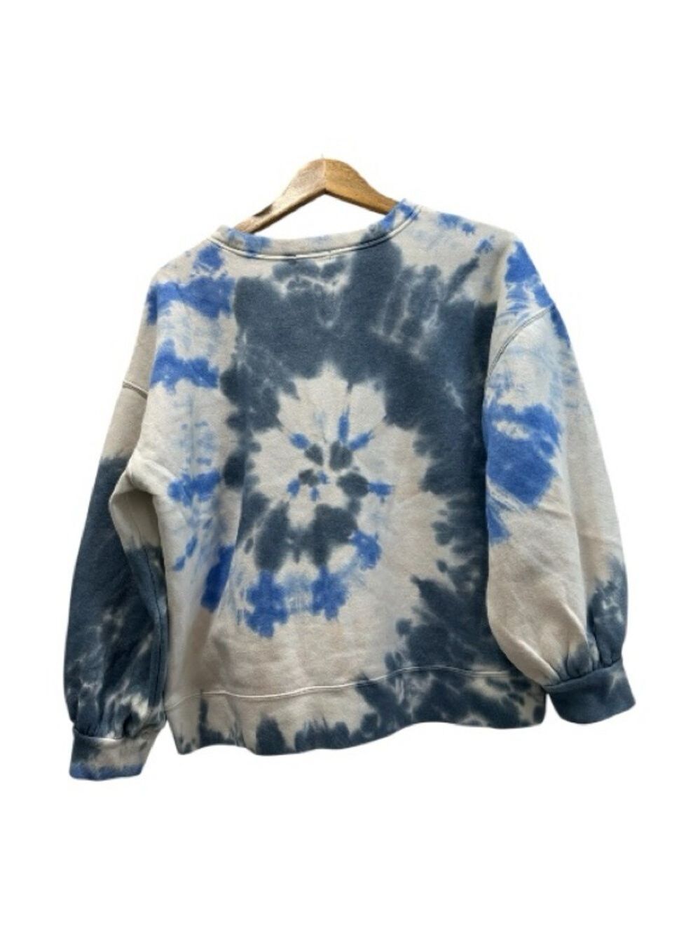 Style & Co. Blue and White Tie-Dye Long sleeve Sweatshirt - Picture 3 of 7